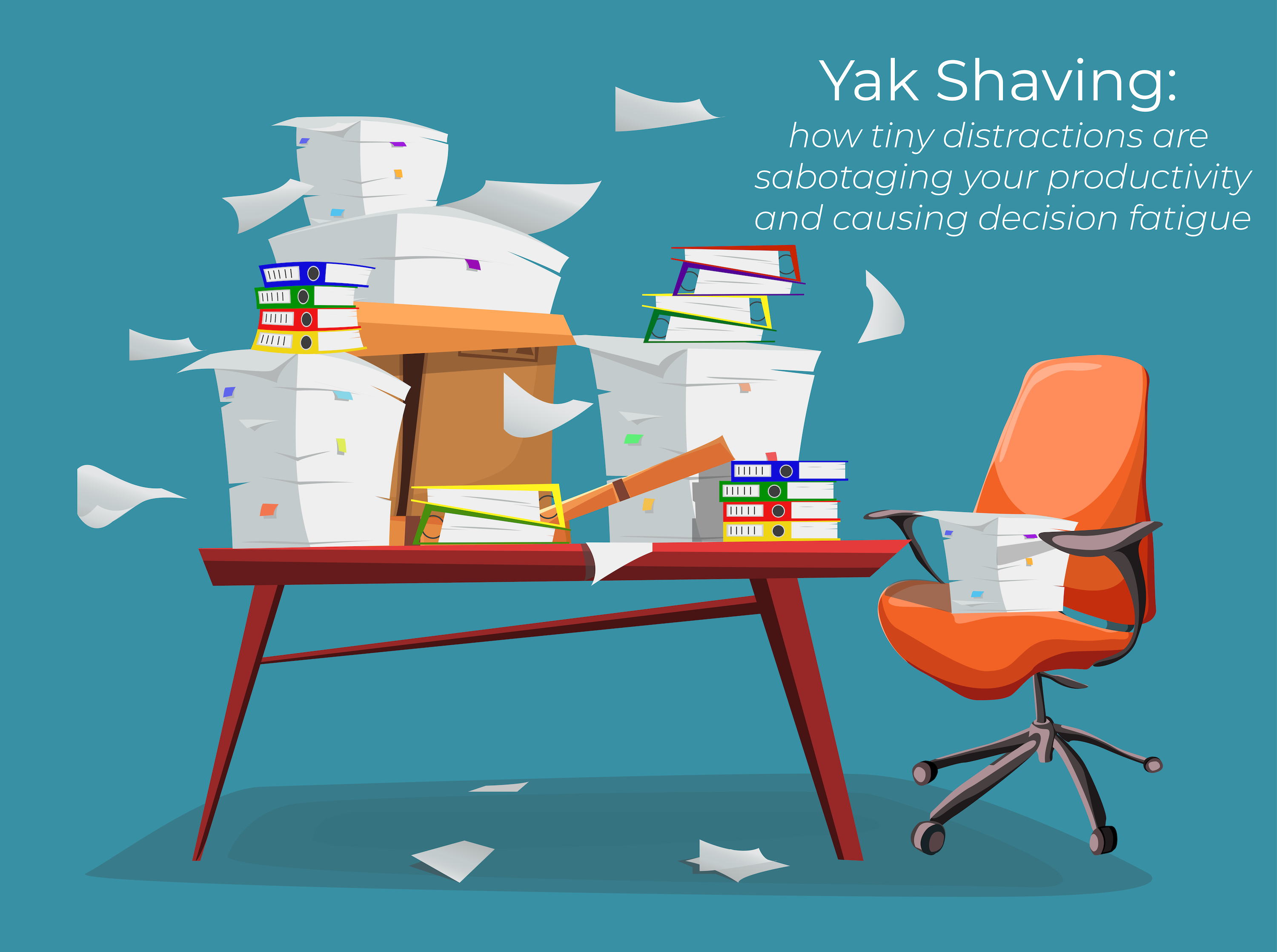 Shaving-Yaks-Messy-Desk